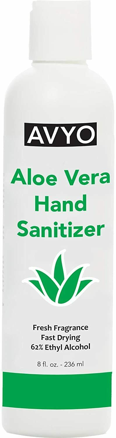 AVYO Aloe Vera Hand Sanitizer | Ethyl Alcohol 62% | FDA Registered (6 or 12 pk) - Fresh Stock Dated February 2026