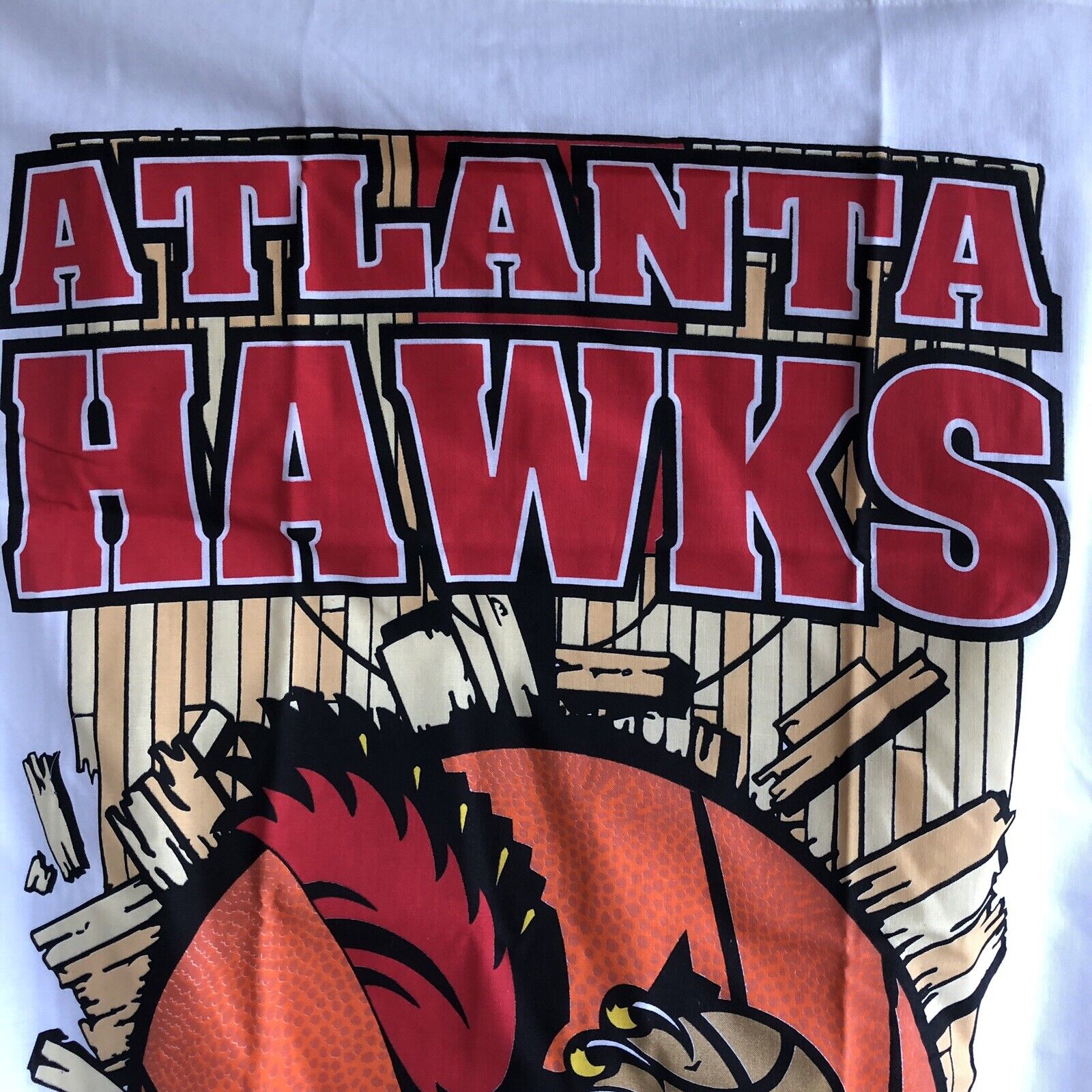 New Atlanta Hawks NBA Standard Pillowcase Cotton/Polyester - Fresh Stock Dated February 2026
