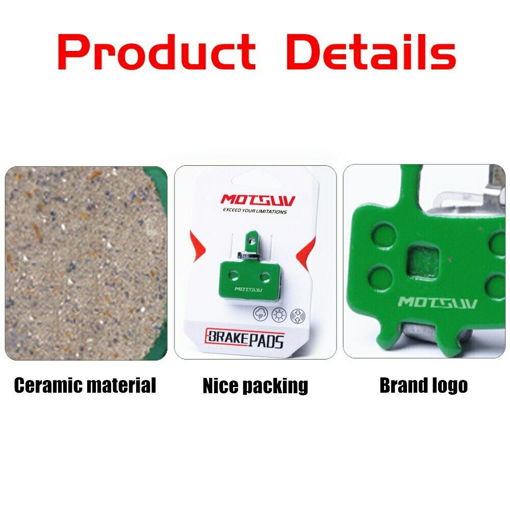 2 Pairs ceramics Bicycle Disc Brake Pads Mountain Bike Hydraulic Disc Brake Pads - Fresh Stock Dated December 2025