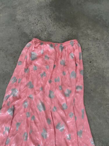 Nora Noh Pink Grey Silk Midi Drop Waist Skirt Size 10 - Fresh Stock Dated February 2026