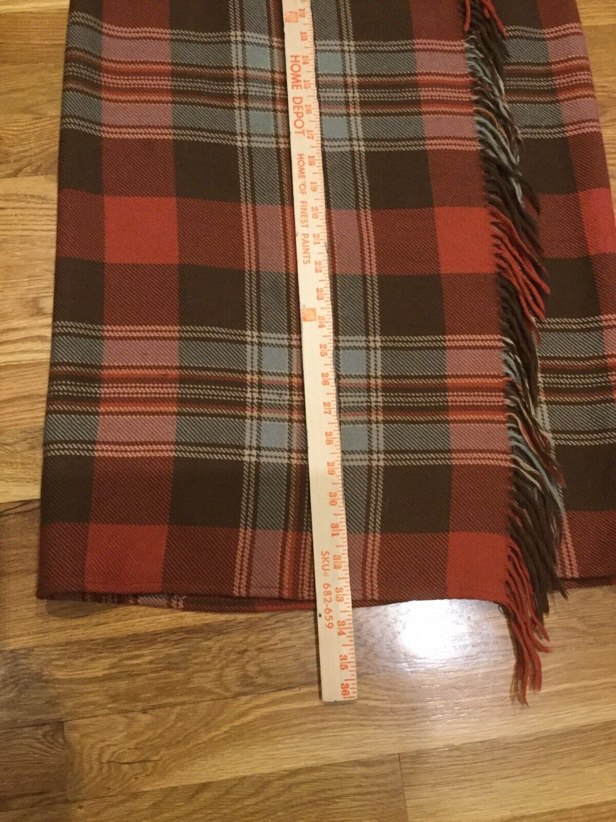 Vintage Ralph Lauren Country Plaid Wrap Skirt, Sz S/M - Fresh Stock Dated March 2026