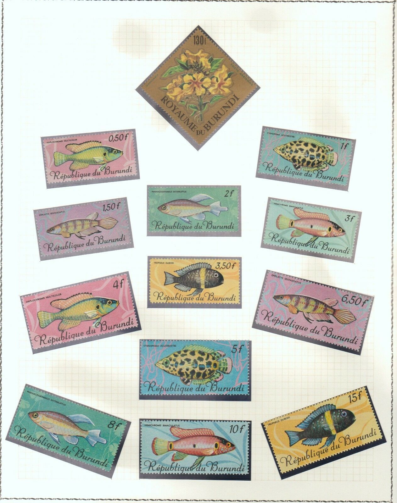 s38598 BURUNDI MNH** from 1962 Animals Flowers Birds 12 scans - Fresh Stock Dated December 2025