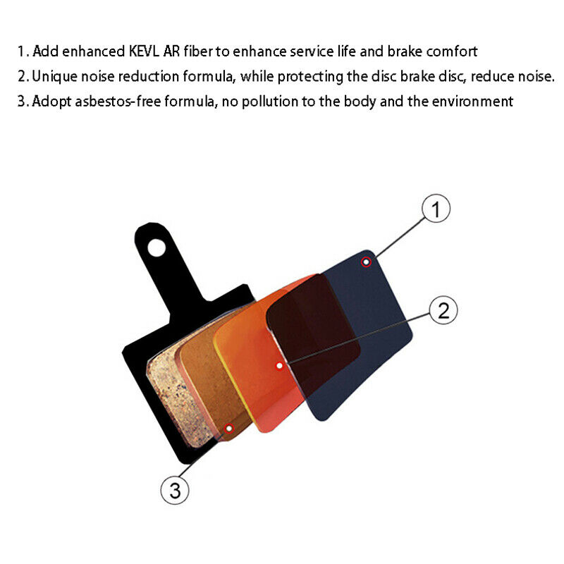 4 Pairs Mountain Bike Disc Brake Pads for Shimano Saint M810 M820 ZEE M640 H01 S - Fresh Stock Dated February 2026