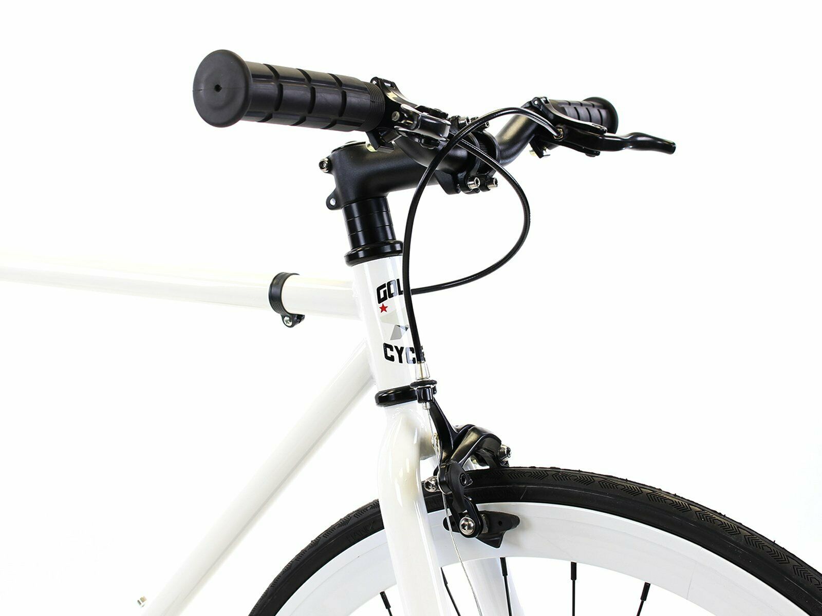 Golden Cycles Fixed Gear Single Speed Bike Bicycle Kilo White 63 CM - Fresh Stock Dated February 2026