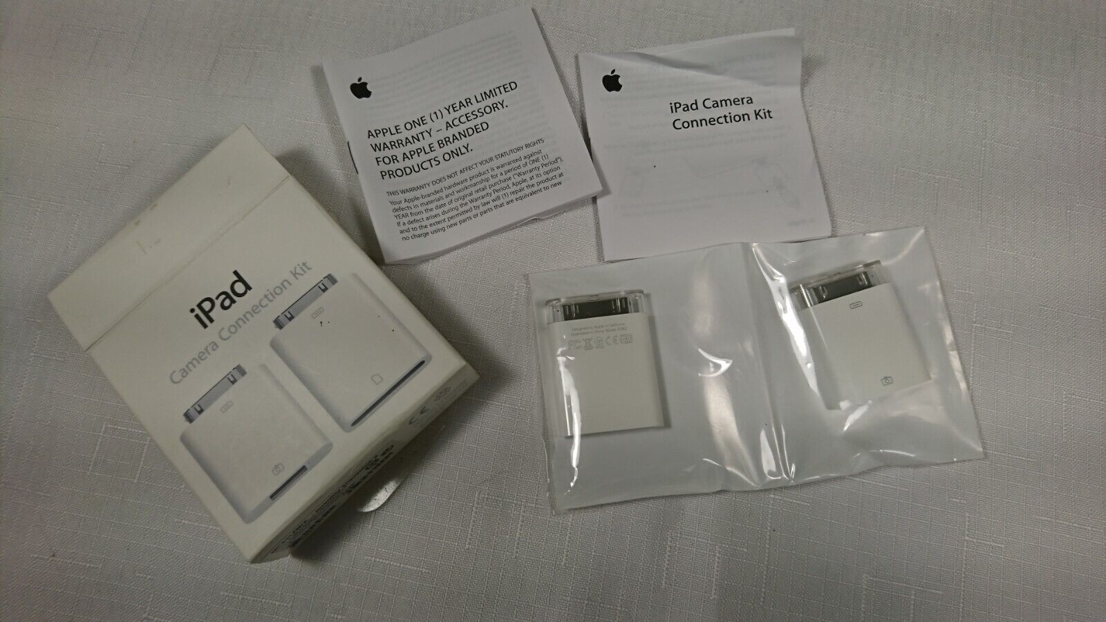 Apple iPad Camera Connection Kit Qty 2 Model# A1362, A1358 Unused - Fresh Stock Dated February 2026