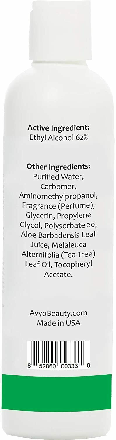 AVYO Aloe Vera Hand Sanitizer | Ethyl Alcohol 62% | FDA Registered (6 or 12 pk) - Fresh Stock Dated February 2026