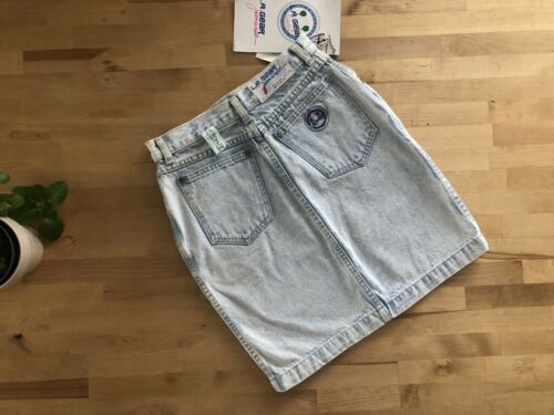 Vtg 80s/90s LA GEAR Denim Jean Skirt Acid Wash Sneaker Keychain NWT 26