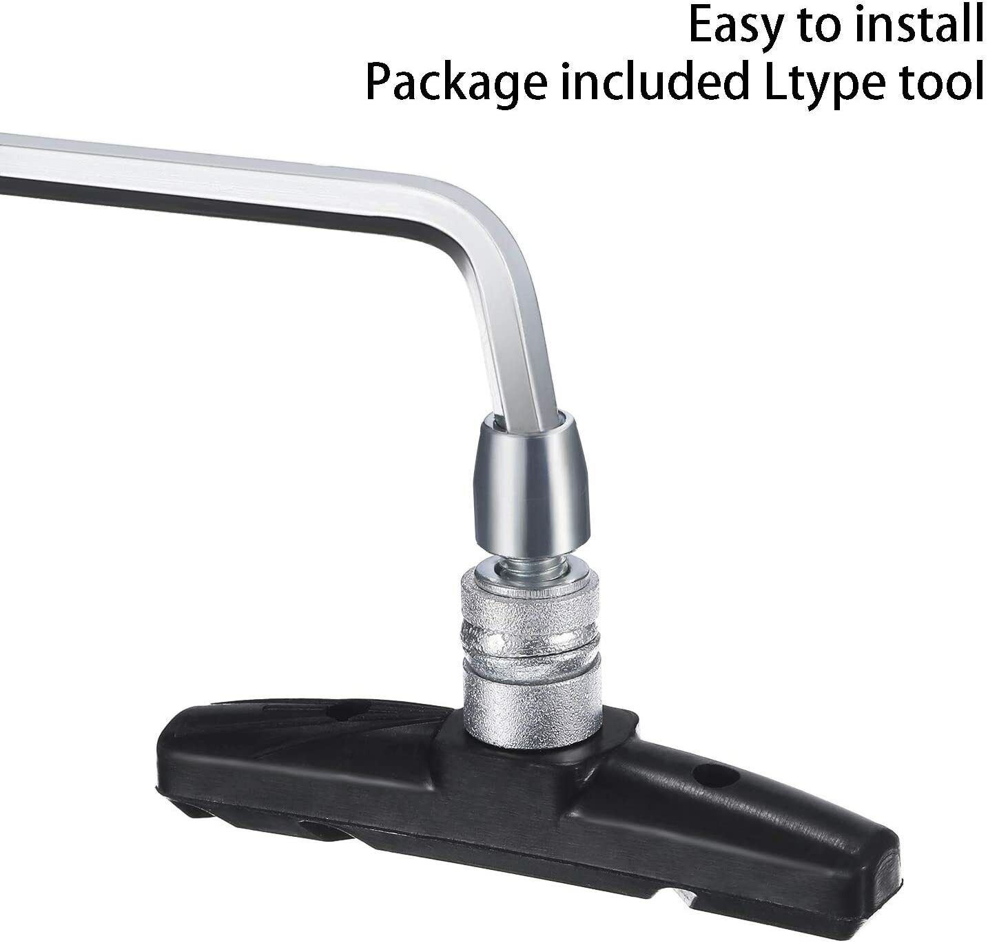 5 Pairs V Bike Brake Pads Road Mountain Bicycle Blocks Set 70mm Non-Slip Caliper - Fresh Stock Dated February 2026