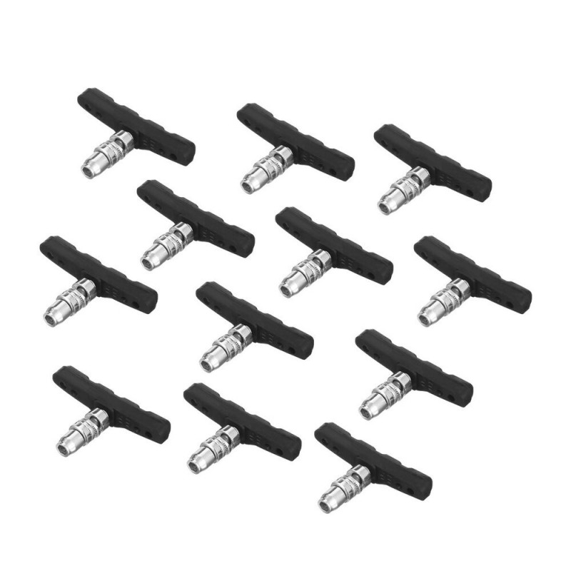 5 Pairs High Grade Bike V Brake Cycling Bicycle Pads 70Mm Shoes Pads Black - Fresh Stock Dated March 2026