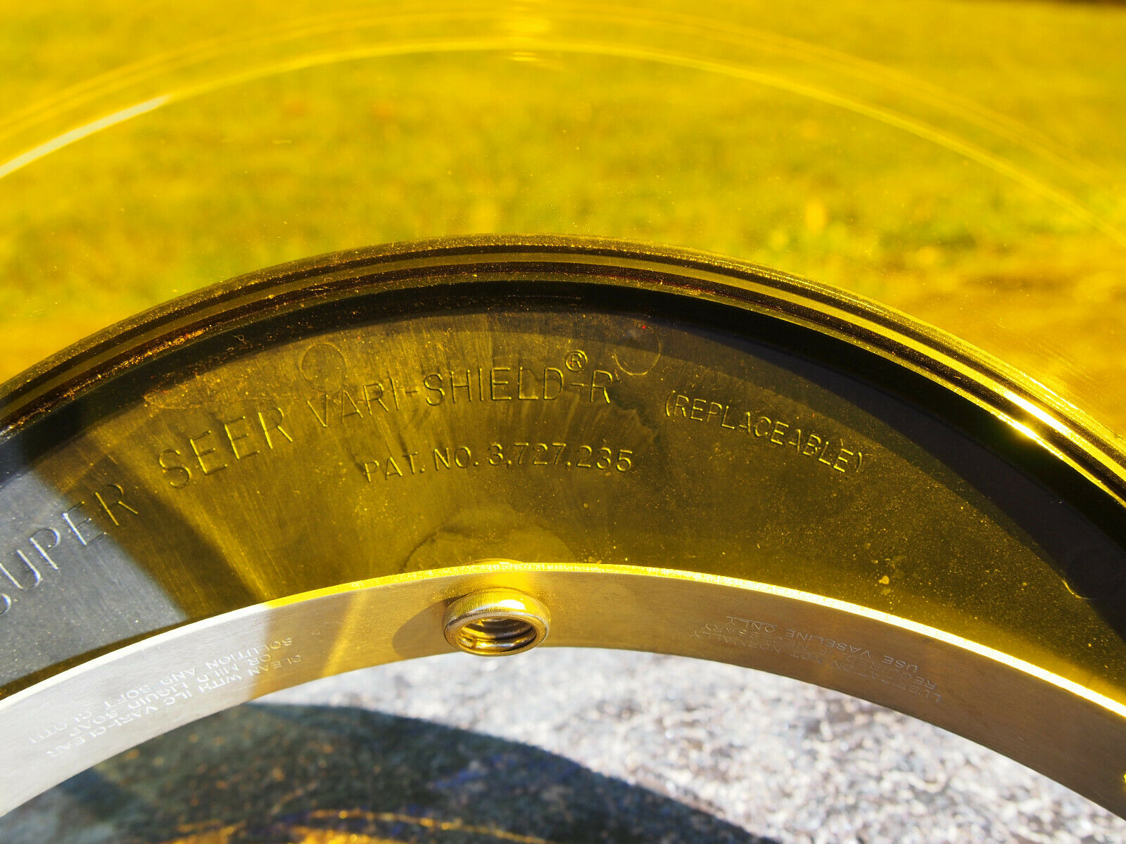 Vintage Super Seer Amber Lens Vari Shield w Hood Assembly & Slide Adapter NOS - Fresh Stock Dated December 2025