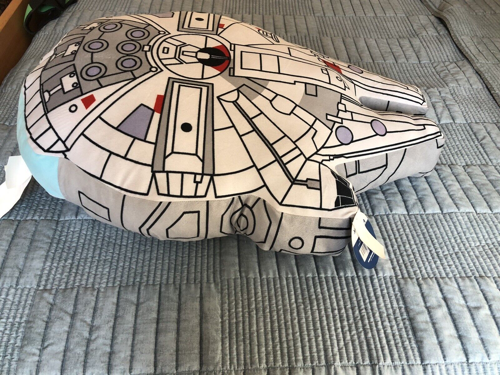 Star Wars Millennium Falcon Plush Pillow Buddy Jay Franco 21”x32” NEW With Tags - Fresh Stock Dated February 2026