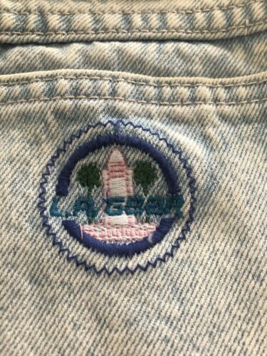 Vtg 80s/90s LA GEAR Denim Jean Skirt Acid Wash Sneaker Keychain NWT 26