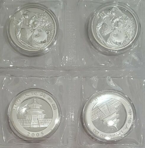 10 Silver 1 Oz. Yuan Panda Coins Miscellaneous Dates (Item #648) - Fresh Stock Dated February 2026