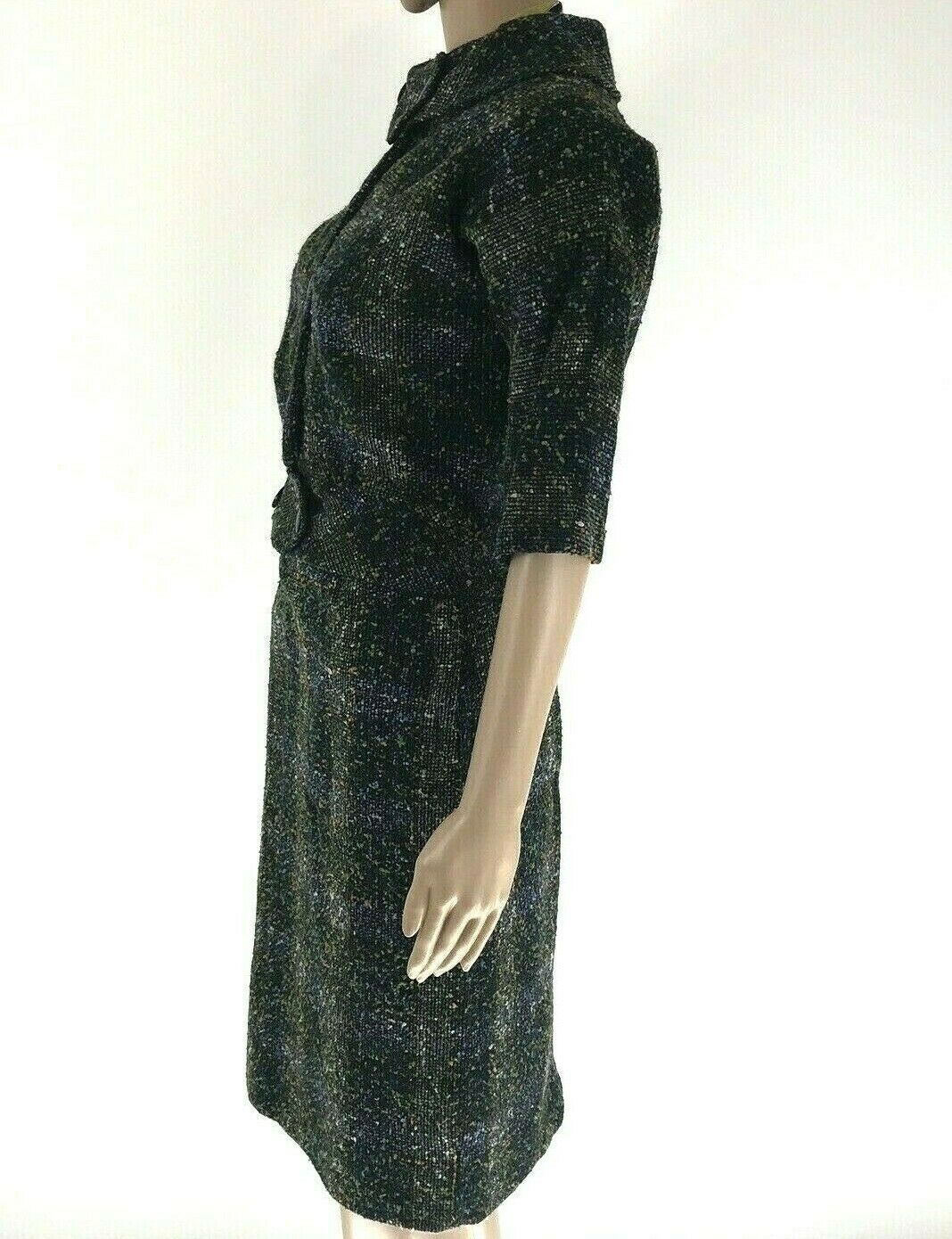 Vintage 50s Wool Plaid Skirt Jacket 25