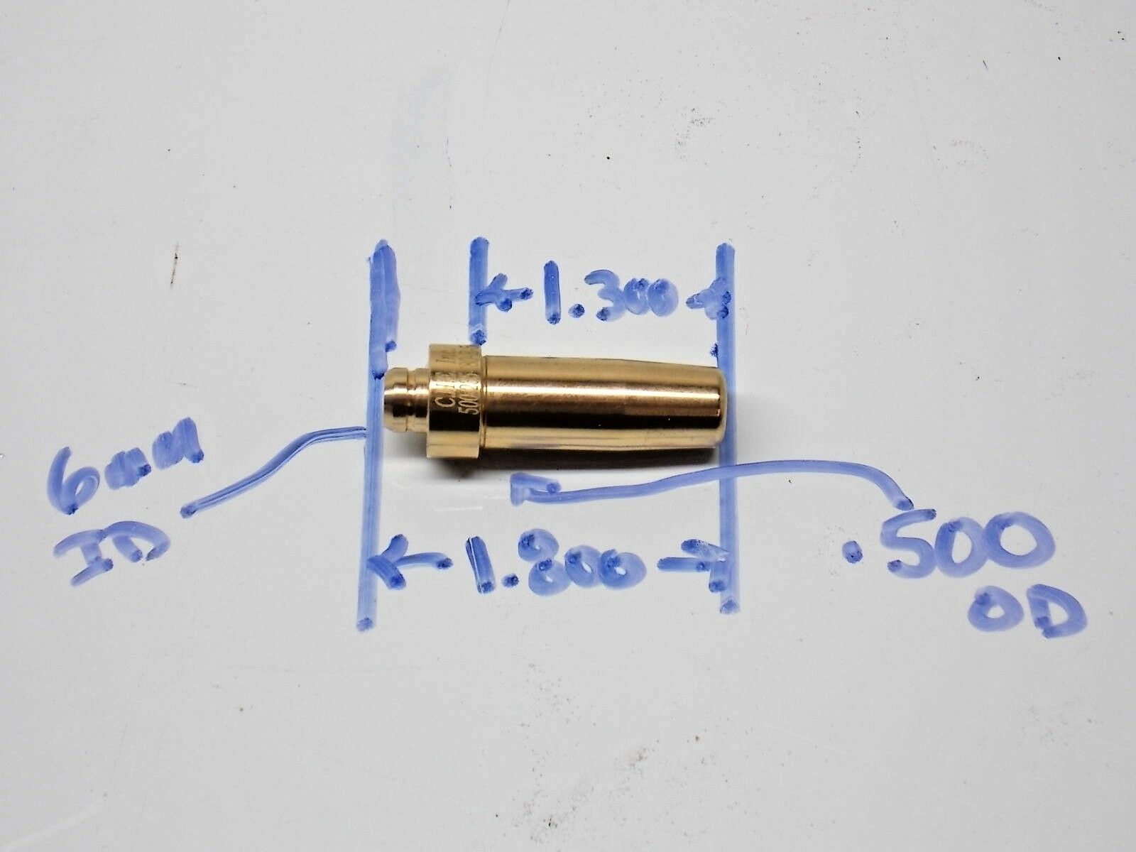 8 NEW 6mm CHE BRONZE .500 x 1.800 VALVE GUIDES RACE ROUSH DART IMSA 062617-78 - Fresh Stock Dated February 2026