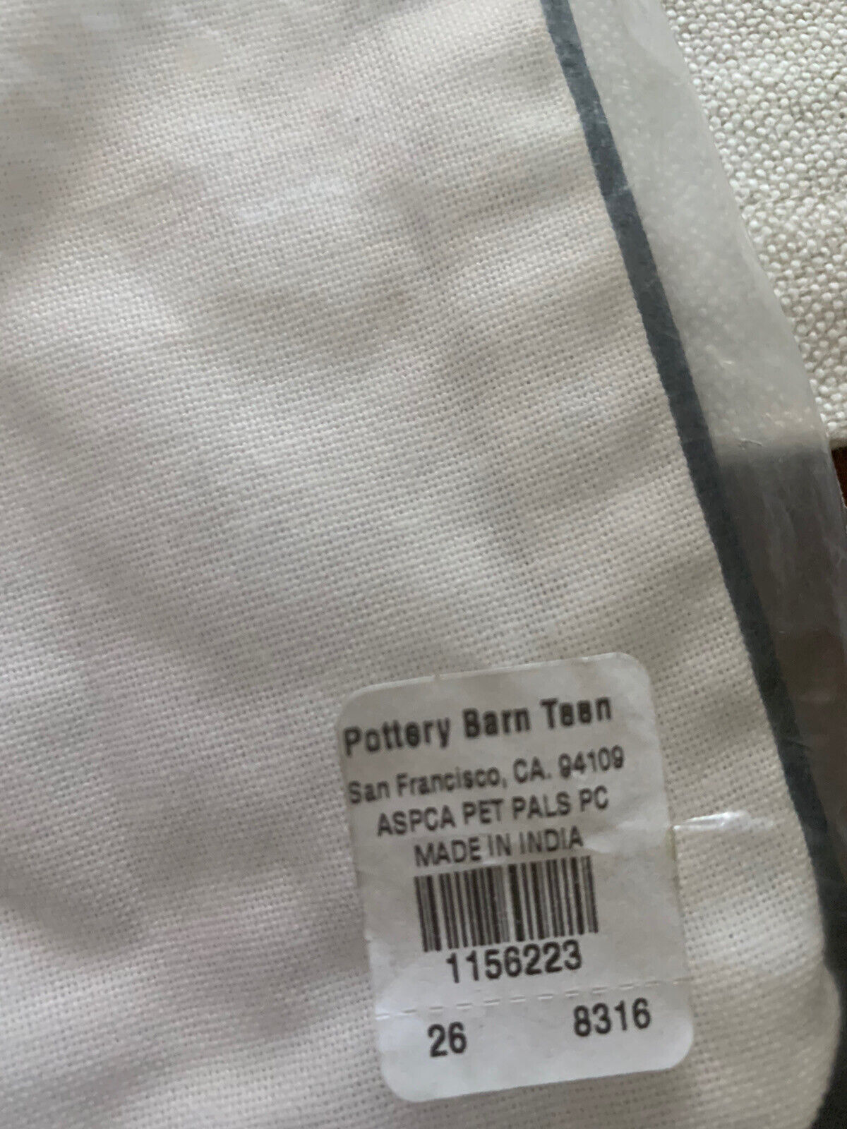 Pottery Barn Teen Pet Pals Pillow Cover NWT - Fresh Stock Dated February 2026