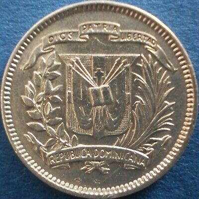 DOMINICAN REPUBLIC 10 CENTAVOS 1961 SILVER Dominicana Dominikanische Dominicaine - Fresh Stock Dated February 2026