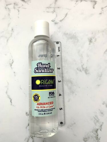 8 oz. Gel Instant Hand Sanitizer FDA Registered - Pack of 12 Bottles - Fresh Stock Dated February 2026