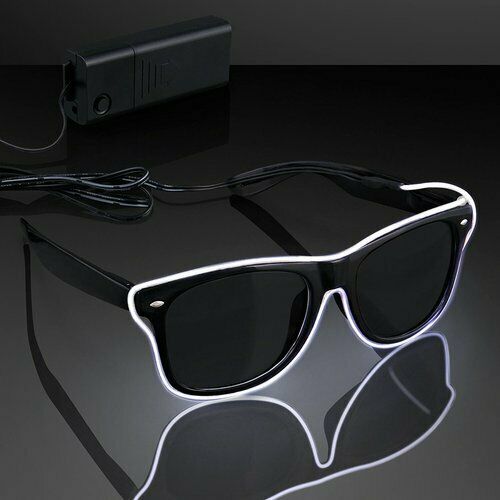 10-PACK of Neon LED Party Rave Glasses Multicolor Glow in the Dark glasses - Fresh Stock Dated February 2026