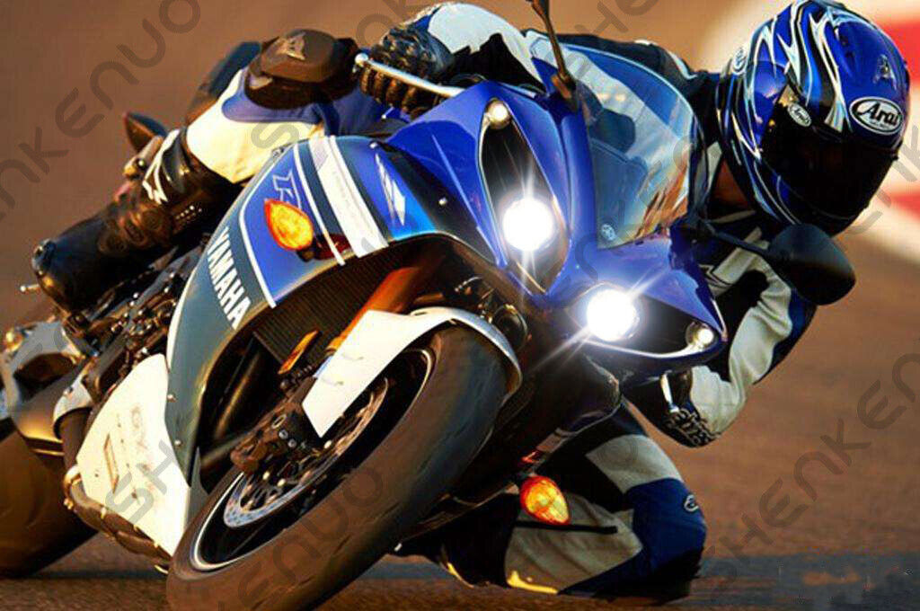 2X H7 LED Headlight Bulbs Lamp 6000K CG For Yamaha YZF-R6 2003-2015 - Fresh Stock Dated February 2026