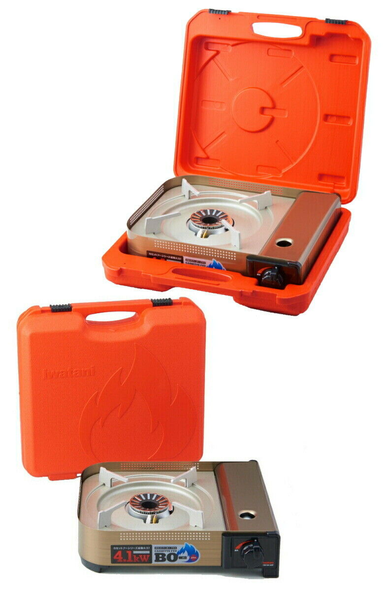 Iwatani Cassette Feu BO EX Hairline CBAH41 CB-AH-41 Gas Cooking Stove 4.1k BOX - Fresh Stock Dated February 2026