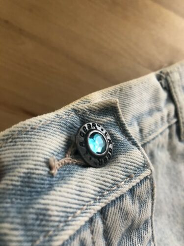 Vtg 80s/90s LA GEAR Denim Jean Skirt Acid Wash Sneaker Keychain NWT 26