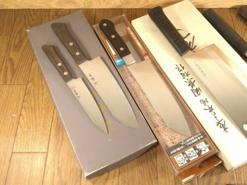 Damaged Lot of Japanese Chef's Kitchen Knives hocho set from Japan ME336 - Fresh Stock Dated December 2025