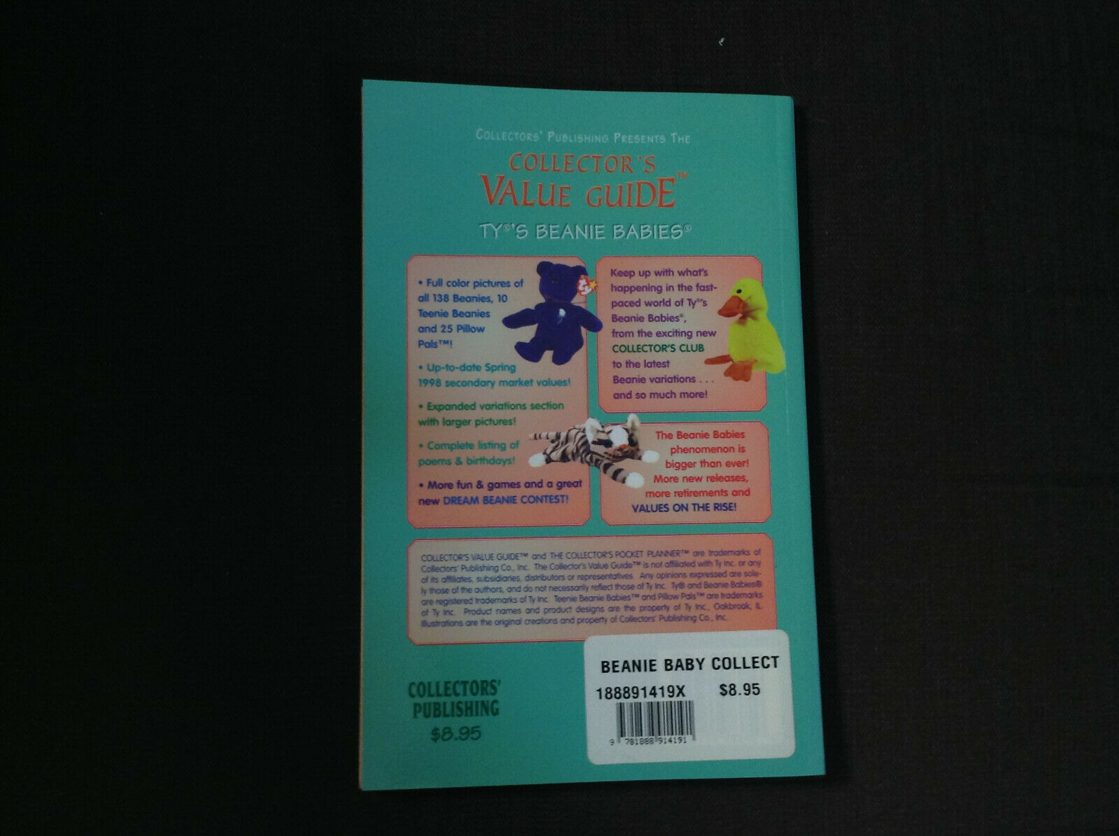 Ty's Beanie Babies Spring 1998 edition Collector's Value Guide - Fresh Stock Dated December 2025