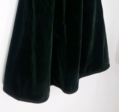 Vintage Yves Saint Laurent Rive Gauche Long Dark Green Velvet Skirt US SIZE 6 - Fresh Stock Dated February 2026