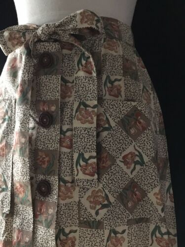 Vintage 70's Hippy Peasant Skirt Boho Prarie Ruffles Pockets Gypsy Button Up - Fresh Stock Dated December 2025