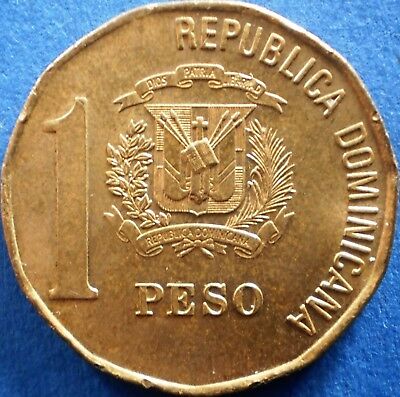 DOMINICAN REPUBLIC 1 PESO 2002 Dominicana Dominikanische Dominicaine Domenicana - Fresh Stock Dated December 2025