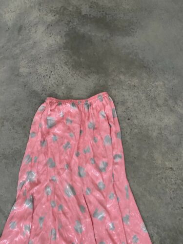 Nora Noh Pink Grey Silk Midi Drop Waist Skirt Size 10 - Fresh Stock Dated February 2026
