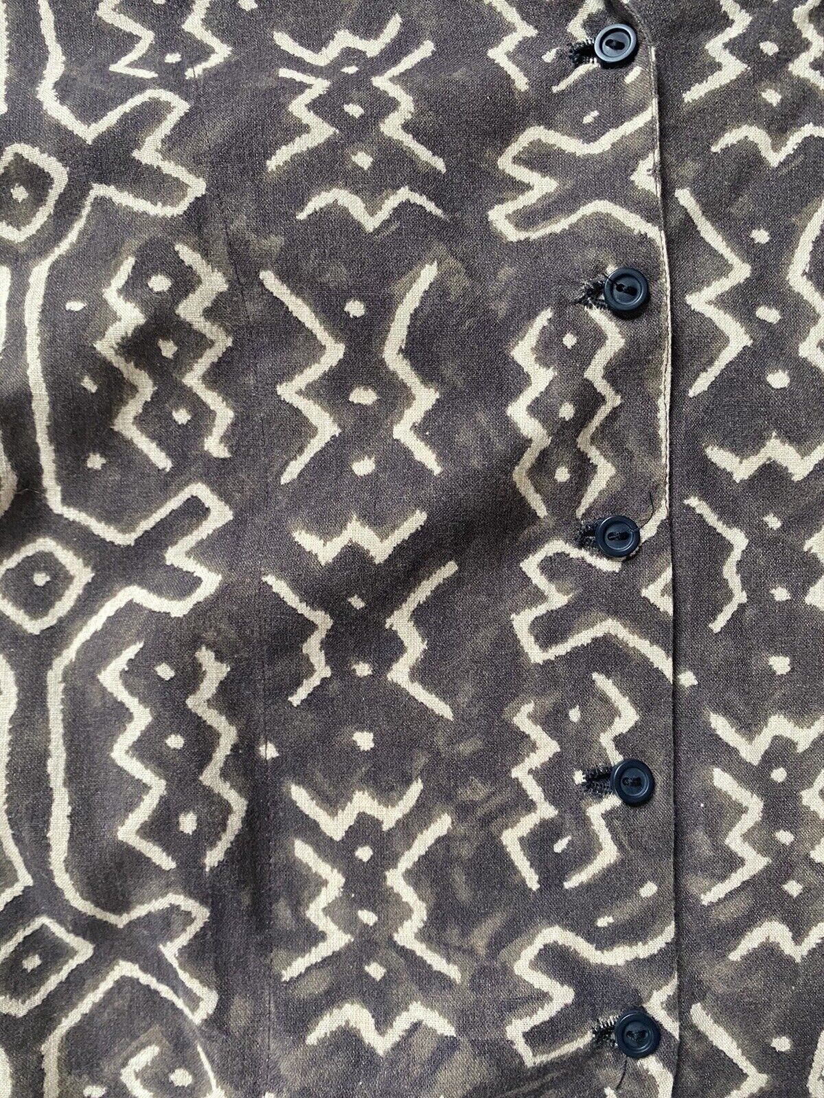 Vintage Norma Kamali Mud Cloth Top and Skirt - Fresh Stock Dated March 2026