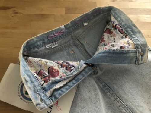 Vtg 80s/90s LA GEAR Denim Jean Skirt Acid Wash Sneaker Keychain NWT 26