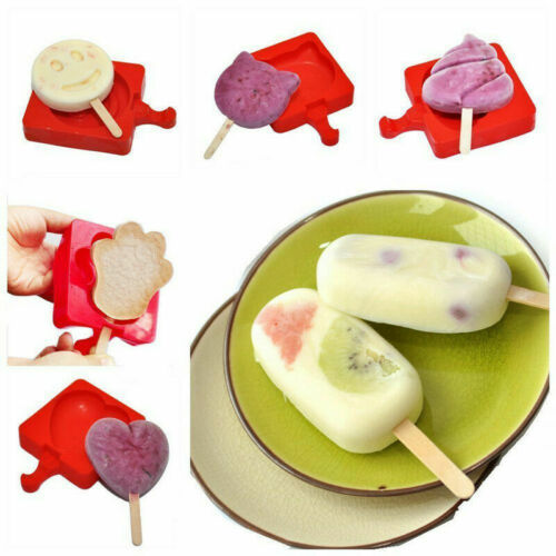 Silicone Ice Cream Mold Ice Lolly Maker Frozen Mould Popsicle Chocolate Tray - Fresh Stock Dated December 2025