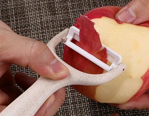 Fruit Peeler Peeler Set , Ceramic Blade Peeler and Chopping Board Handmade - Fresh Stock Dated December 2025