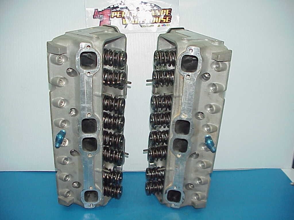 2 GM Chevy 18° Ported Aluminum Heads w/ Titanium Valves & PSI Springs 10134368 - Fresh Stock Dated February 2026