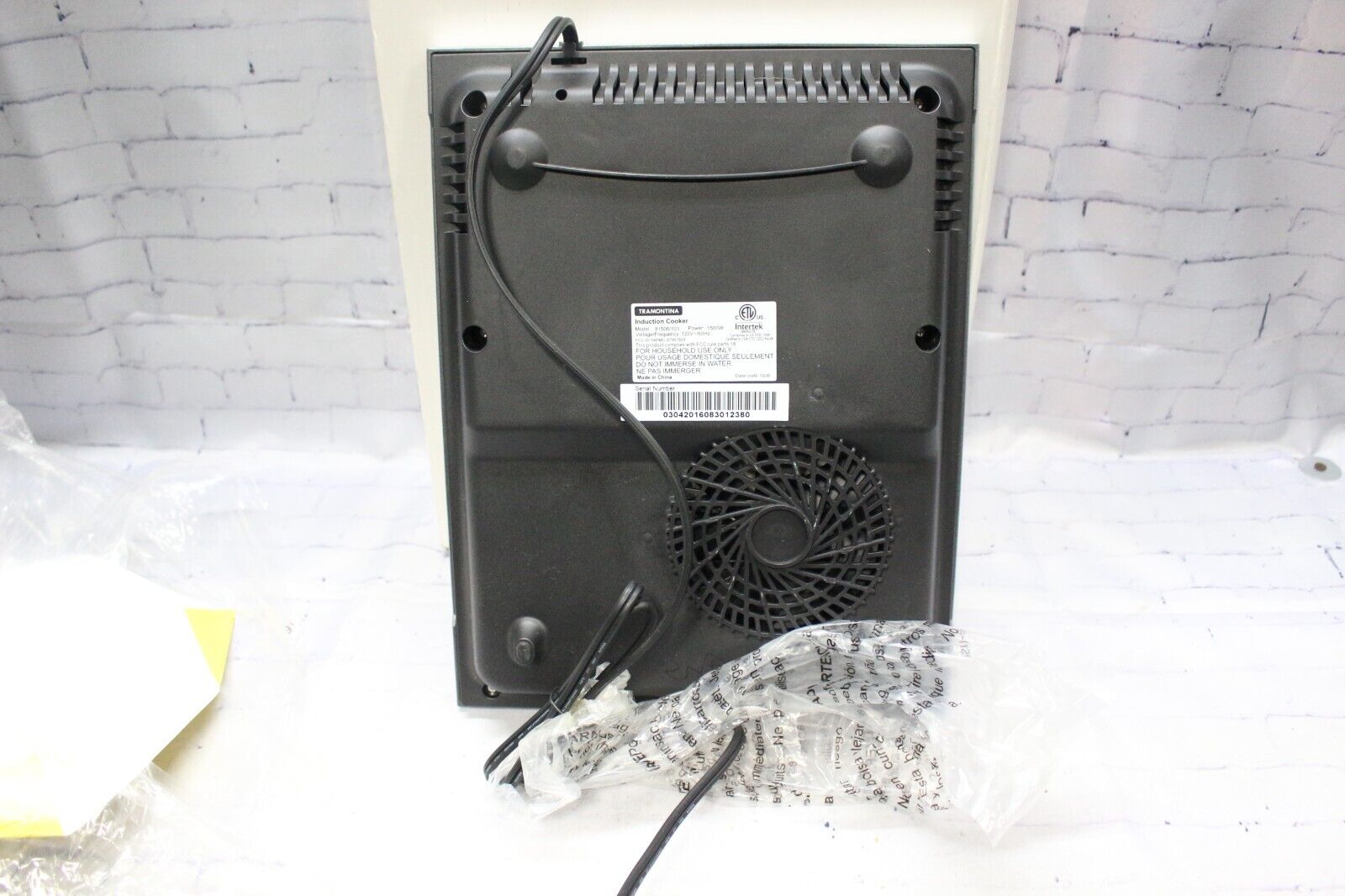 Tramontina Induction Cooker Cooktop Single Burner Glass Top Model 81500/103. - Fresh Stock Dated February 2026