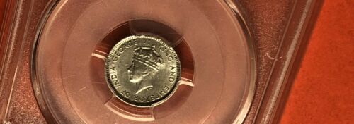 Hong Kong -1937 UNCIRCULATED 5 CENT COIN,GRADED BY PCGS MS62. - Fresh Stock Dated February 2026