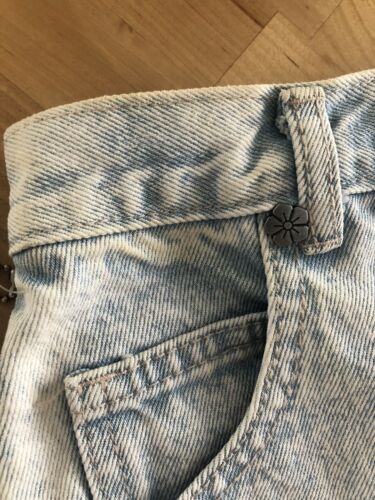 Vtg 80s/90s LA GEAR Denim Jean Skirt Acid Wash Sneaker Keychain NWT 26