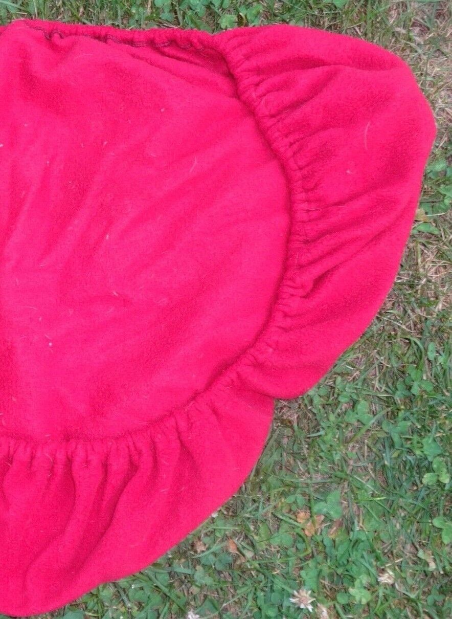 OVATION English Saddle Cover - RED, Gold Logo - Soft Flannel Material - GREAT! - Fresh Stock Dated December 2025