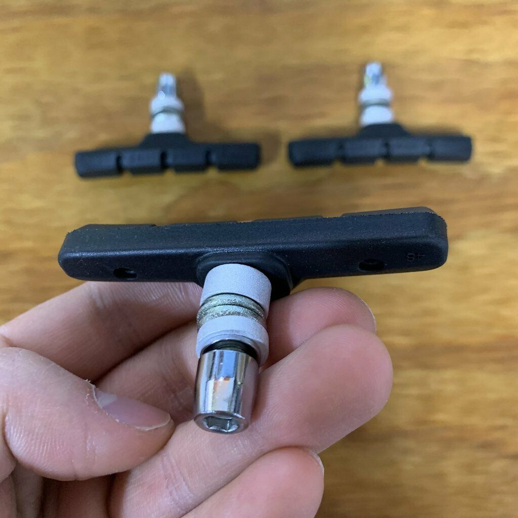 BICYCLE BRAKE PADS FOR SCHWINN OCC CHOPPER, MOUNTAIN BIKES & OTHERS NEW BLACK - Fresh Stock Dated February 2026