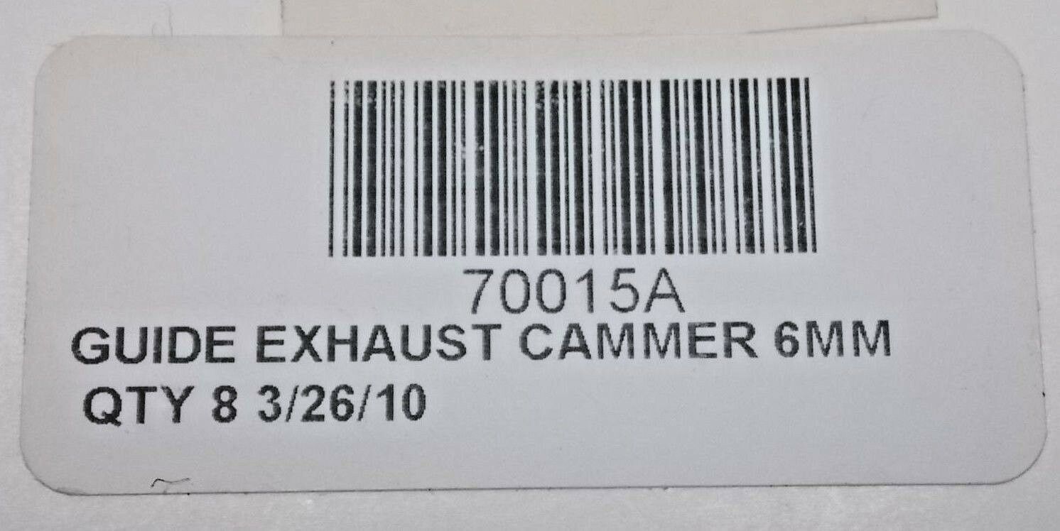 8 NEW 6mm CHE BRONZE .500 x 1.800 VALVE GUIDES RACE ROUSH DART IMSA 062617-78 - Fresh Stock Dated February 2026