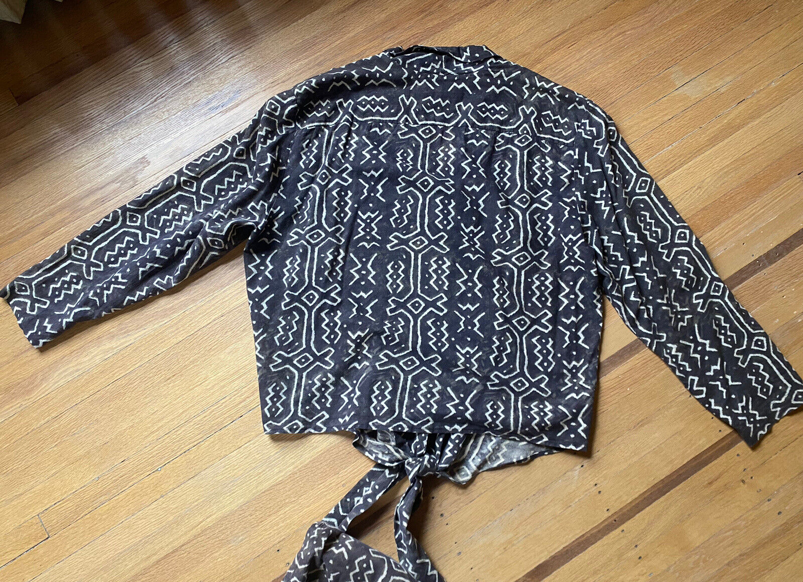 Vintage Norma Kamali Mud Cloth Top and Skirt - Fresh Stock Dated March 2026