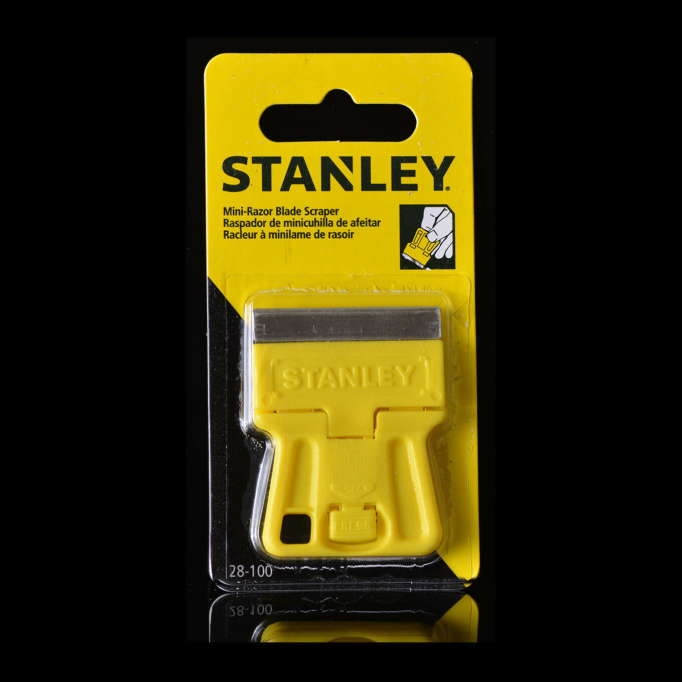 STANLEY 28-100 Mini Razor Blade Scraper Painters Glass Automotive - Fresh Stock Dated December 2025