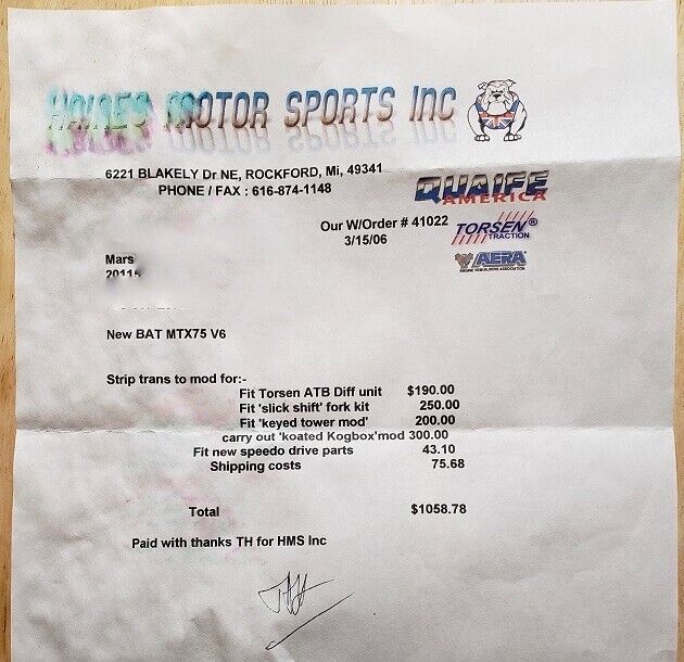 New Ford MTX75 5-Speed Upgraded to Torsen T2 Differential and Other Upgrades - Fresh Stock Dated February 2026