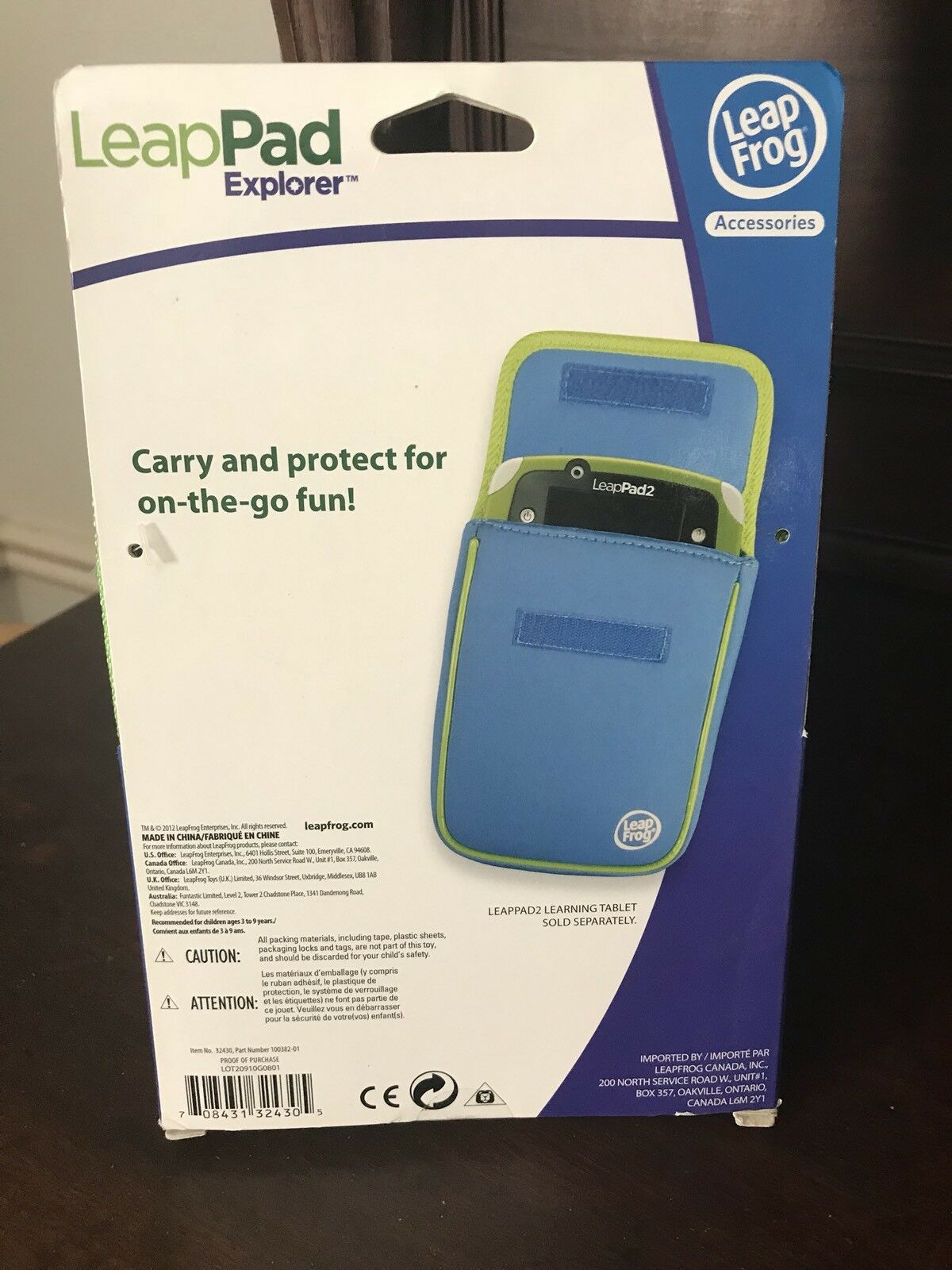 Leap Frog Leap Pad Explorer Neoprene Sleeve Accessory Case Ages 3-9 Yrs - Fresh Stock Dated February 2026