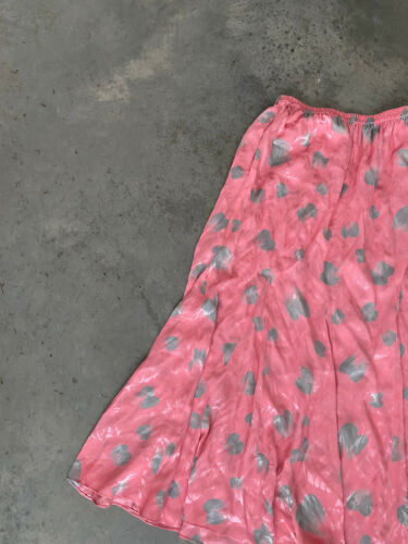Nora Noh Pink Grey Silk Midi Drop Waist Skirt Size 10 - Fresh Stock Dated February 2026