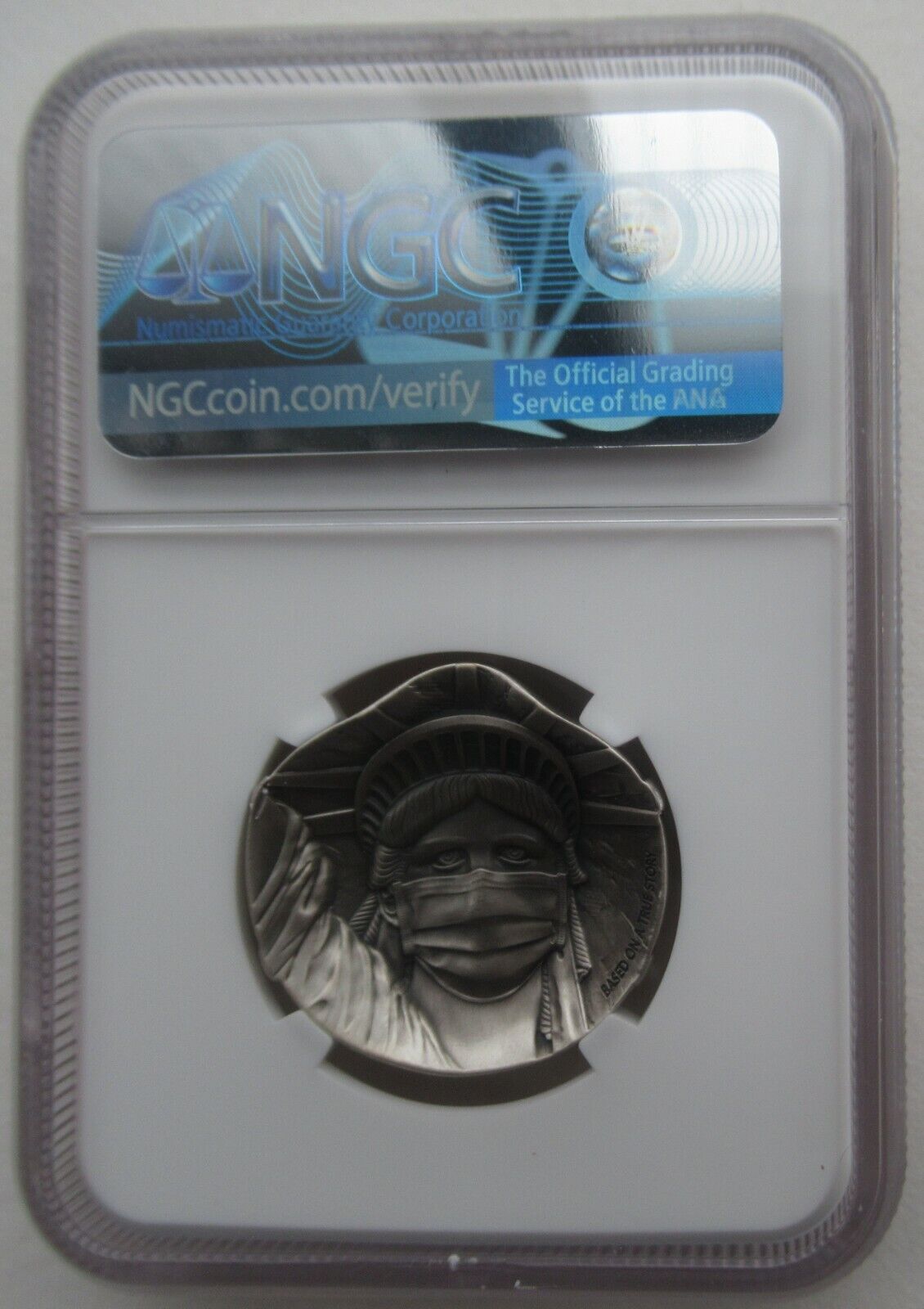 NGC MS70 China 2020 One World One Fight Fighting Against Virus Silver Medal 27g - Fresh Stock Dated February 2026