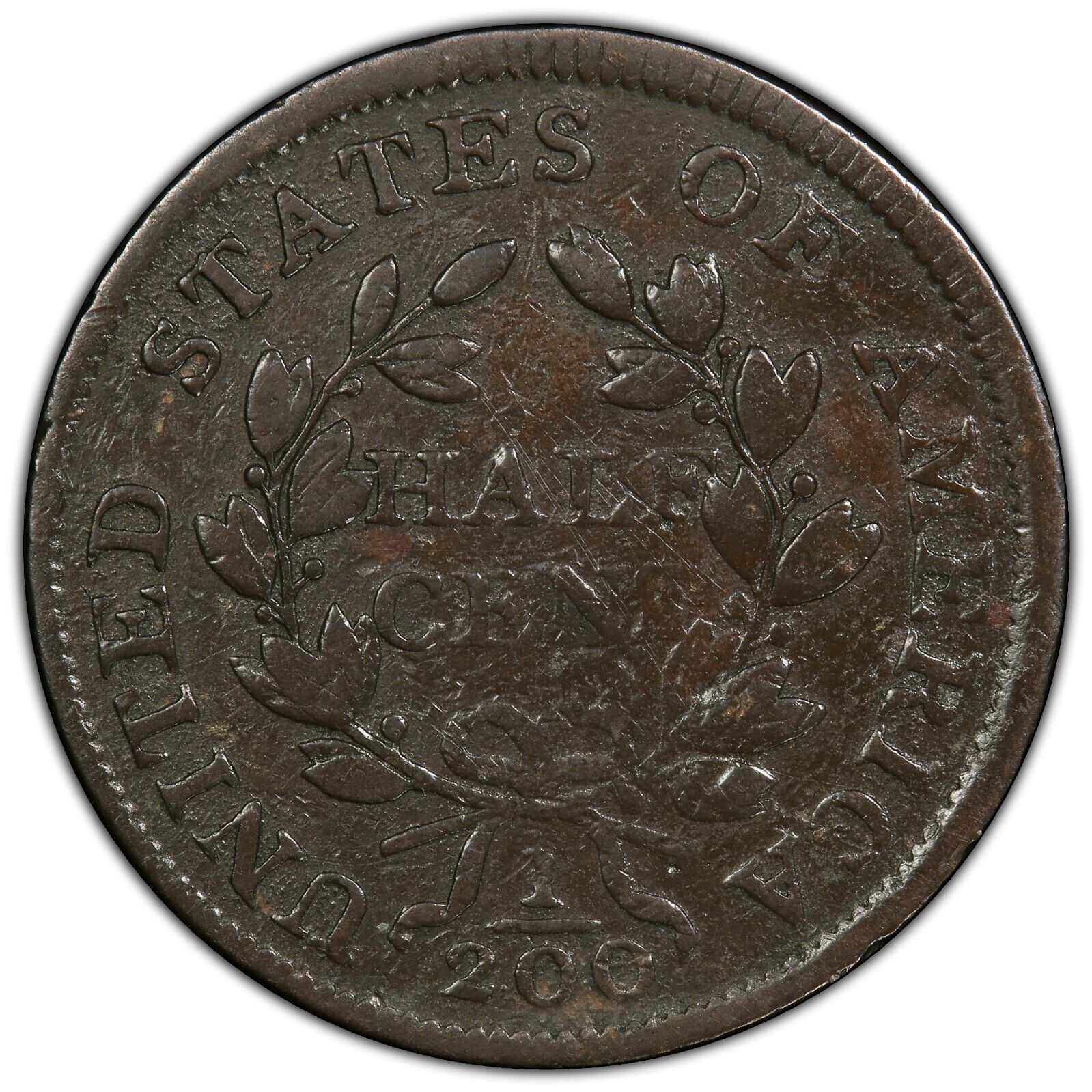 1802/0 HALF CENT PCGS F15 C-2 REVERSE OF 1802 EXTREMELY RARE IN A STRAIGHT GRADE - Fresh Stock Dated February 2026